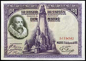 1928. 100 pesetas. (Ed. C6) (Ed. 355). 15 de ... 