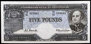 s/d (1960-1965). Australia. Reserve Bank. 5 ... 