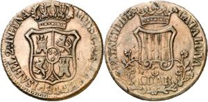 1844. Isabel II. Barcelona. 6 cuartos. (AC. ... 
