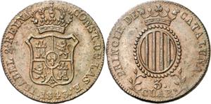 1843. Isabel II. Barcelona. 3 cuartos. (AC. ... 