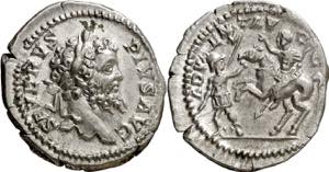 (202 d.C.). Septimio Severo. Denario. (Spink ... 