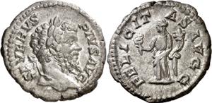(205 d.C.). Septimio Severo. Denario. (Spink ... 
