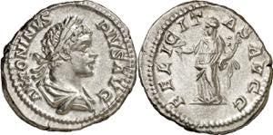 (205 d.C.). Caracalla. Denario. (Spink 6799) ... 