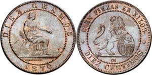 1870. Gobierno Provisional. Barcelona. OM. ... 