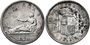 1870*1875. Gobierno Provisional. DEM. 2 ... 
