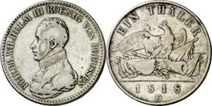 Alemania. Prusia. 1818. Federico Guillermo ... 
