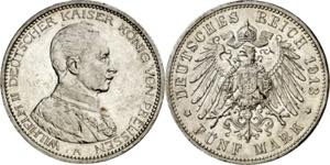 Alemania. Prusia. 1913. Guillermo II. A ... 