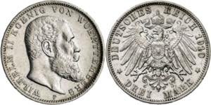 Alemania. Württemberg. 1910. Guillermo II. ... 