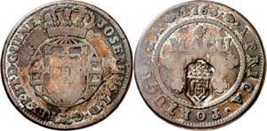 Angola. 1763 1 macuta. (KM. 51.1). ... 