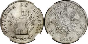 Argentina. 1852. Córdoba. 8 reales. (KM. ... 