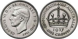 Australia. 1937. Jorge VI. 1 corona. (KM. ... 