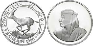 Baréin. AH 1406 (1986). Isa bin Salman. 5 ... 