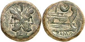 (211-206 a.C.). Anónima. As. (Spink 636) ... 