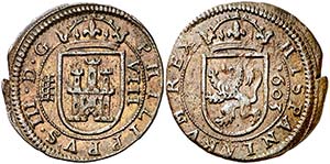 1603. Felipe III. Segovia. 8 maravedís. ... 