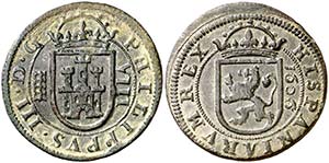 1606/7. Felipe III. Segovia. 8 maravedís. ... 