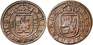 1607. Felipe III. Segovia. 8 maravedís. ... 