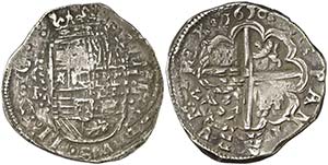1610. Felipe III. Granada. M. 4 reales. ... 