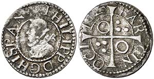1626. Felipe IV. Barcelona. 1/2 croat. (Cal. ... 