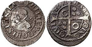 1637. Felipe IV. Barcelona. 1 croat. (Cal. ... 