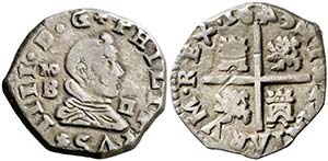 163. Felipe IV. Madrid. B. 2 reales. (Cal. ... 