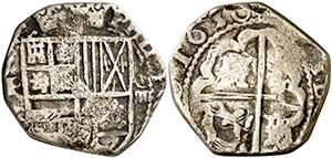 1630. Felipe IV. Potosí. (¿T?). 4 reales. ... 