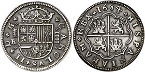 1684. Carlos II. Segovia. . 4 reales. (Cal. ... 
