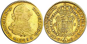 1788/7. Carlos III. Sevilla. C. 2 escudos. ... 