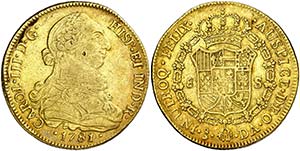 1781/79. Carlos III. Santiago. DA. 8 ... 