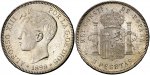 1898*1898. Alfonso XIII. SGV. 5 pesetas. ... 