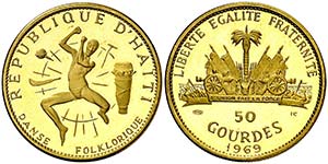 1969. Haití. IC. 50 gourdes. (Fr. 4) (Kr. ... 