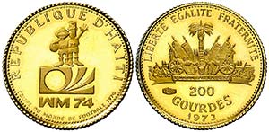 1973. Haití. 200 gourdes. (Fr. 25) (Kr. ... 