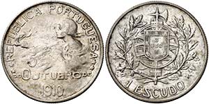 1910. Portugal. 1 escudo. (Kr. 560). 24,99 ... 