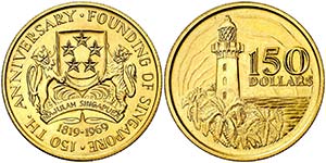 1969. Singapur. 150 dólares. (Fr. 1) (Kr. ... 