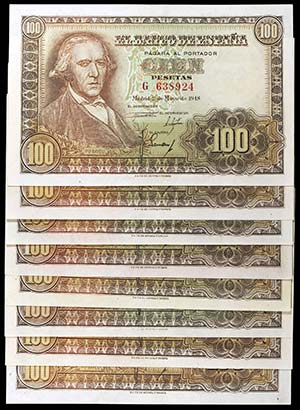 1948. 100 pesetas. (Ed. D57 y D57a) (Ed. 456 ... 