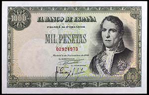 1949. 1000 pesetas. (Ed. D49) (Ed. 458). 4 ... 