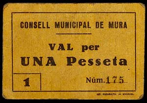 Mura. 50 céntimos y 1 peseta. (T. 1876 y ... 