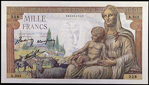1942. Francia. III República. Banco de ... 