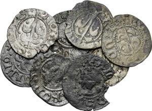 Alfons IV (1416-1458). Perpinyà. Lote de 8 ... 