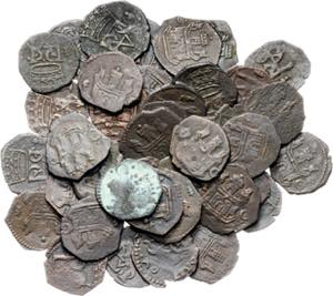 Felipe II. Cuenca. 1 blanca. Lote de 41 ... 