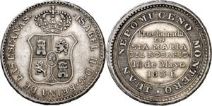 1834. Isabel II. Santa María del Rosario. ... 