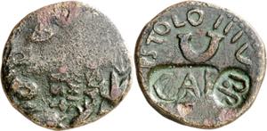 (17 a.C.). Octavio Augusto. Dupondio. (Spink ... 
