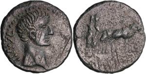 s/d. Tiberio. Troas. Alejandría. AE 17. ... 