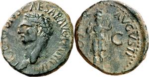 (41-42 d.C.). Claudio. As. (Spink 1857) (Co. ... 
