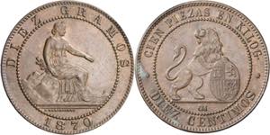 1870. Gobierno Provisional. Barcelona. OM. ... 