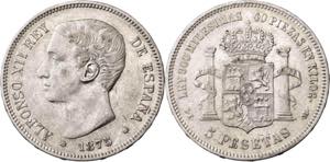1875*1875. Alfonso XII. DEM. 5 pesetas. (AC. ... 