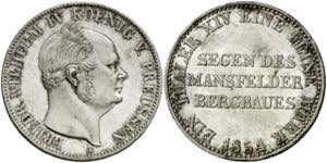 Alemania. Prusia. 1854. Federico Guillermo ... 