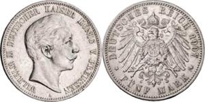 Alemania. Prusia. 1907. Guillermo II. A( ... 