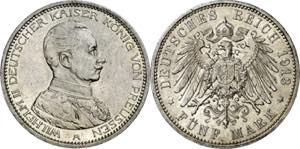 Alemania. Prusia. 1913. Guillermo II. A ... 