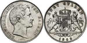 Alemania. Württemberg. 1848. Guillermo I. 2 ... 