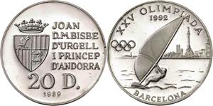 Andorra. 1989. 20 diners. (KM. 54). Juegos ... 